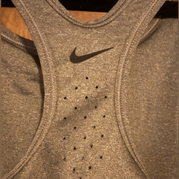 Nike Dri-Fit Women's Charcoal JUST DO IT Sports Bra Size Small - Picture 6 of 8